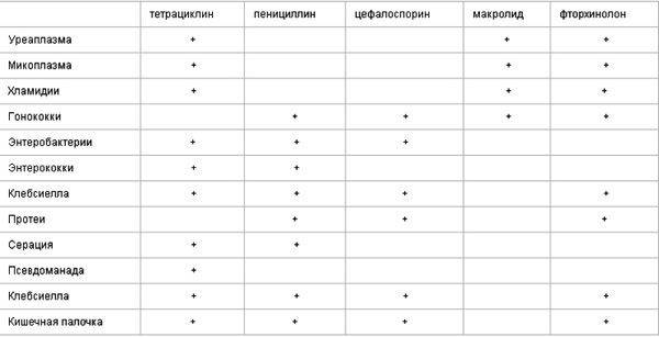 Применение антибиотиков