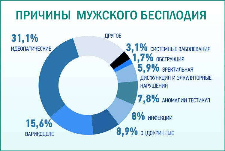 Причины мужского бесплодия