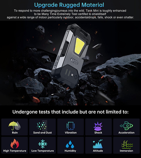 Представлен компактный «крепыш» Unihertz Tank Mini 1 за $200